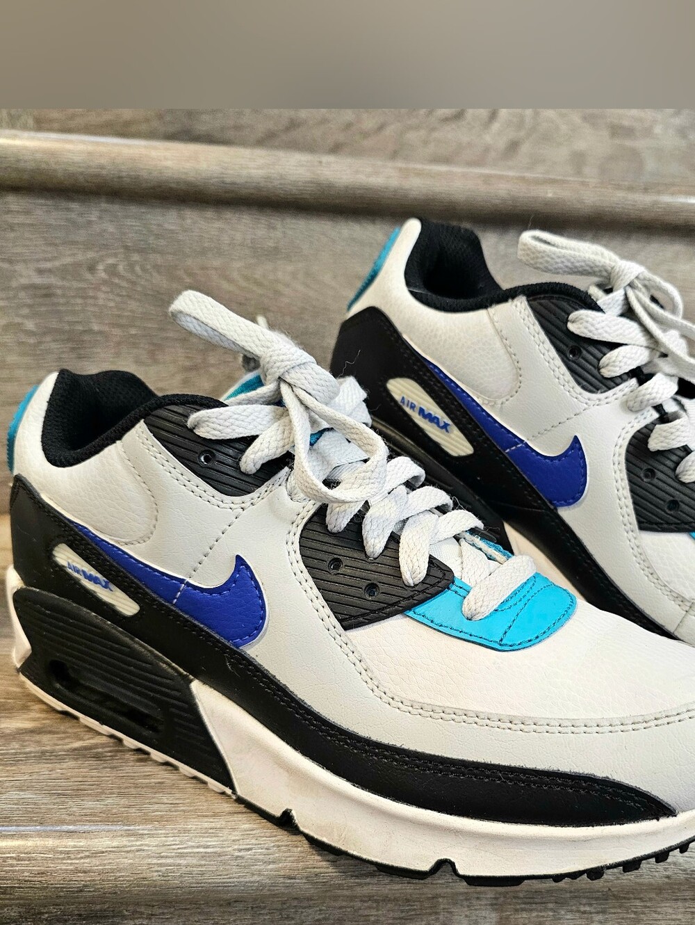 Nike Air Max 90 Oracle Aqua Blue Sneakers Youth CD6864-003 Casual Athletic
